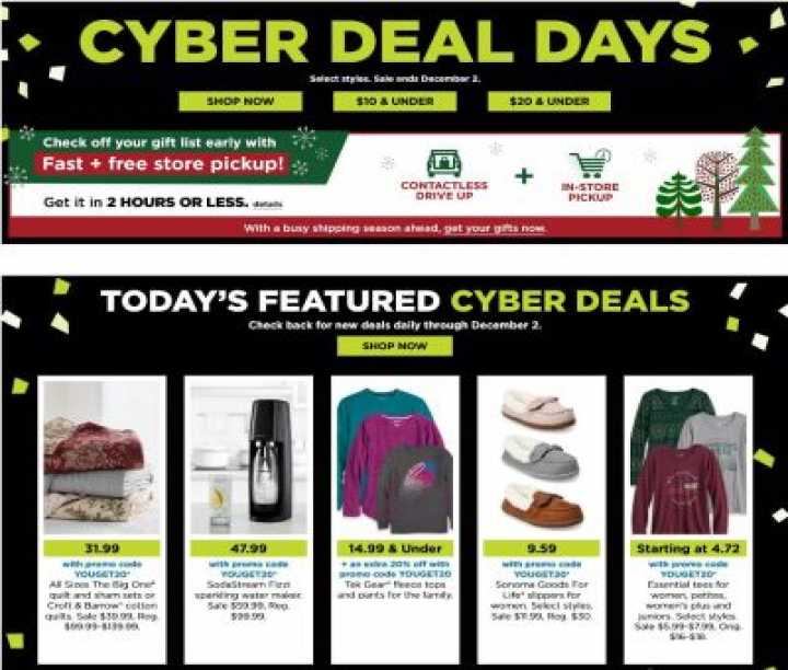  Black Friday Sale 80% off JCPenney