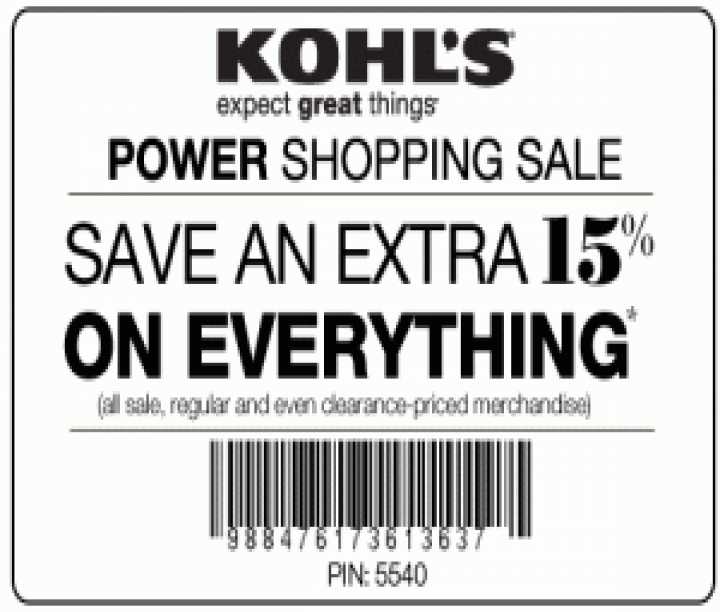 35% Off Printable Kohl's Coupons Code