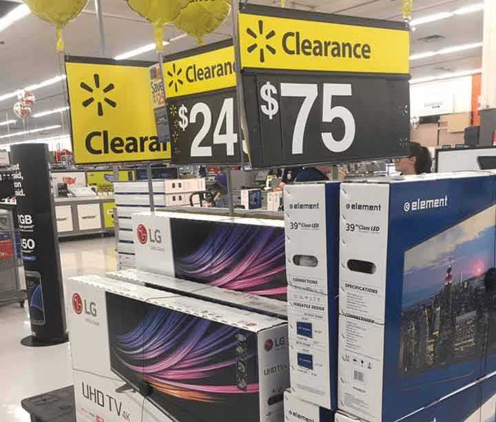 Walmart Black Friday TVs Clearance 